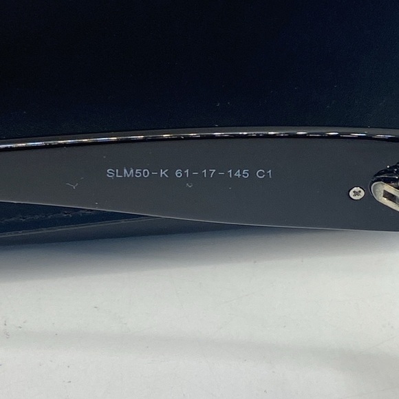 Saint Laurent Monogram Sunglasses SLM50 Black Frame and Gray Gradient Lenses - Picture 4 of 10